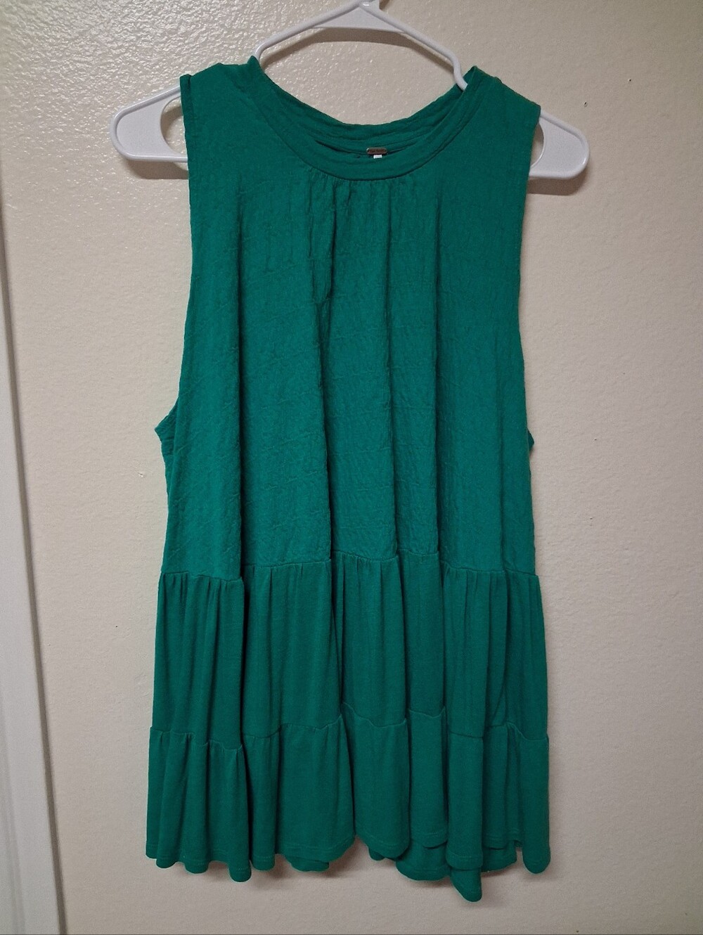 Free People Emerald Teal Sleeveless Mini Dress Size Medium